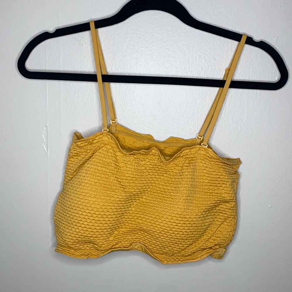 🪼The softest Yellow honeycomb bralette/ top! - Picture 2 of 8